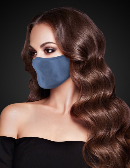 Reusable face mask - 3 layers - Navy