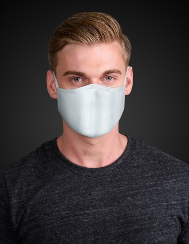 Reusable face mask - 3 layers - Grey