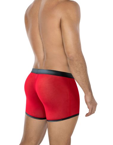 Boxer Transparent Noir (Noir / Rouge)