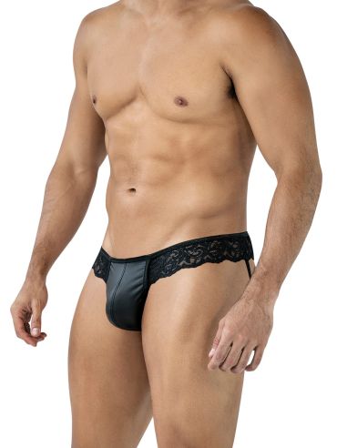 Jockstring Black Lacey (Noir)