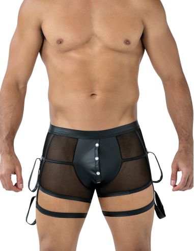 Porte-jarretelles Black Prison (Noir)