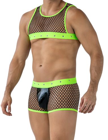 Total Look Black Neon Rave (Negro / NeÃ³n)