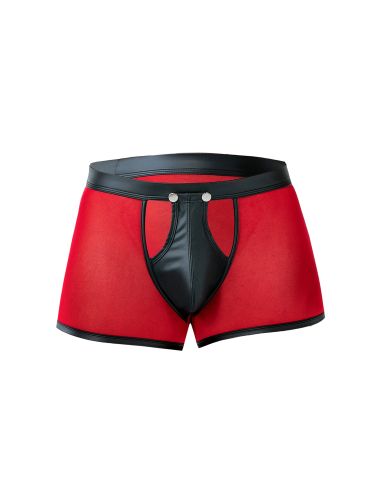 R4VAGE by C4M Black Sheer Boxer (Black / Red)