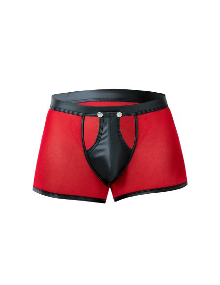R4VAGE by C4M Boxer Transparente Negro (Negro / Rojo)