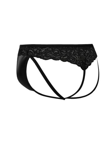 R4VAGE by C4M Black Lacey Jockstrap (Black)