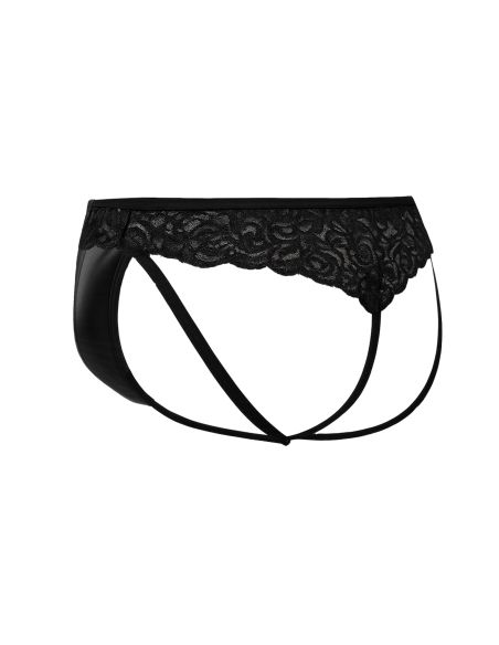 R4VAGE by C4M Jockstring Black Lacey (Negro)