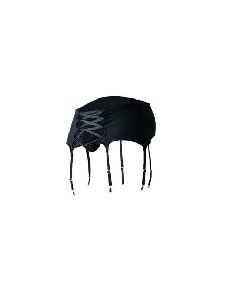 R4VAGE by C4M Black Crossed Garter (Black)