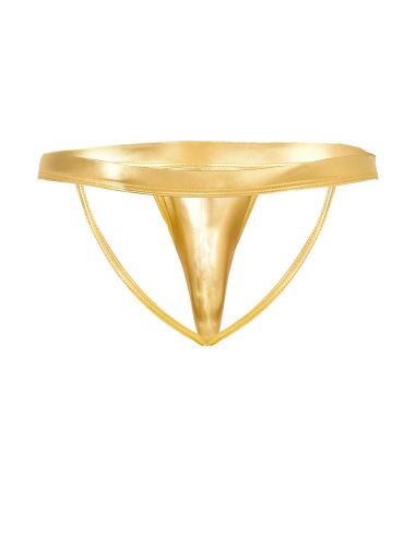 R4VAGE by C4M Jockstrap Gold Thong (Or)