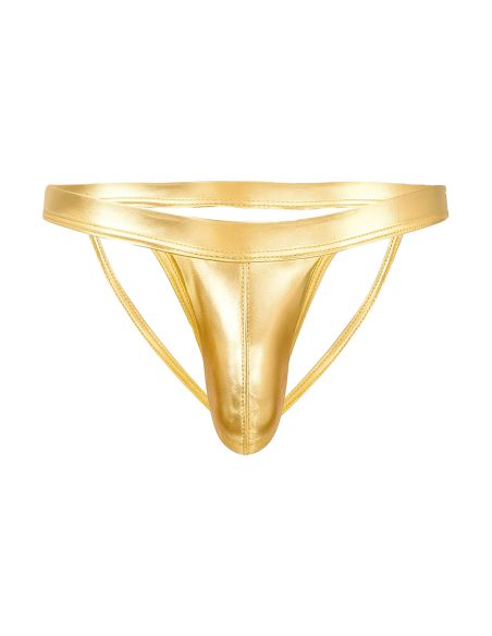 R4VAGE by C4M Jockstrap Gold Thong (Or)