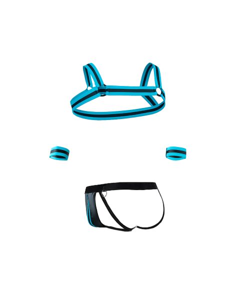 R4VAGE by C4M Total Look Turquoise Fantasy (Noir / Turquoise)