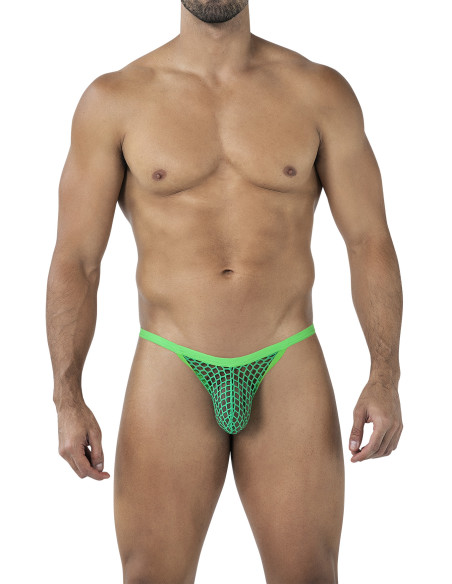 R4VAGE by C4M Tanga Green Thong Panel (Verde)