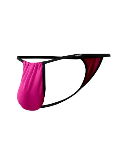 Pouch Adjustable V-String - SP4NDEX GLOW - C4M - Hot Pink
