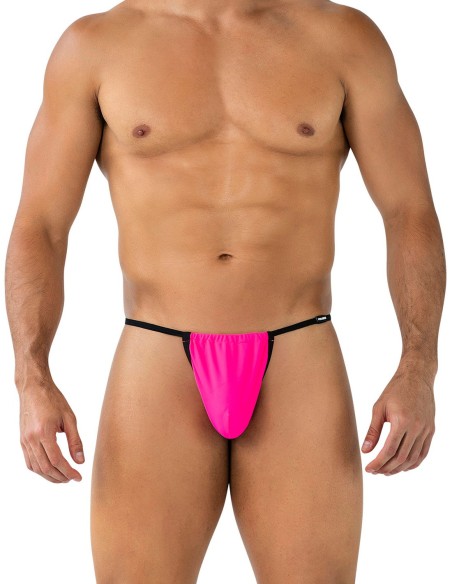 Pouch Adjustable V-String - SP4NDEX GLOW - C4M - Hot Pink